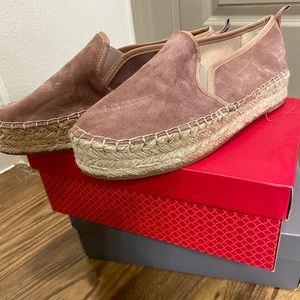 Espadrille platform slip-ons